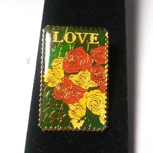 LOVE Stamp pin